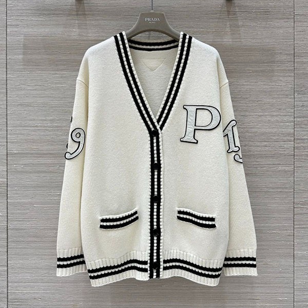 プラダ ウールxカシミヤ カーディガン コピー 2色 pud81024